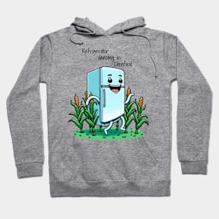 Refrigerator dancing in cornfield Hoodie